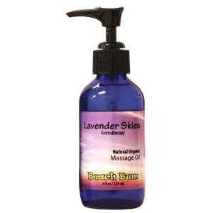 Lavender Skies Natural Organic Massage Oil - 4 oz
