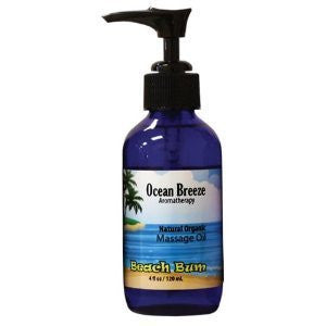 Ocean Breeze Natural Organic Massage Oil - 4 oz