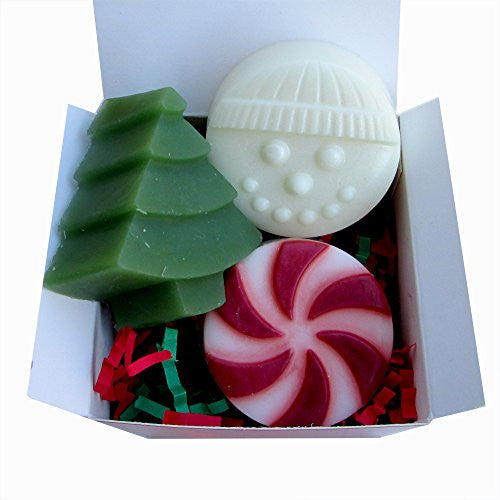 Holiday Soaps Mix gift set (3 soaps)- 3.5 oz total